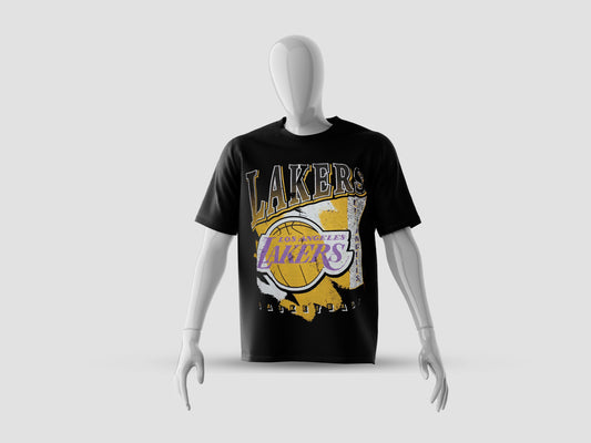 Lakers Shirt Large Print Los Angeles