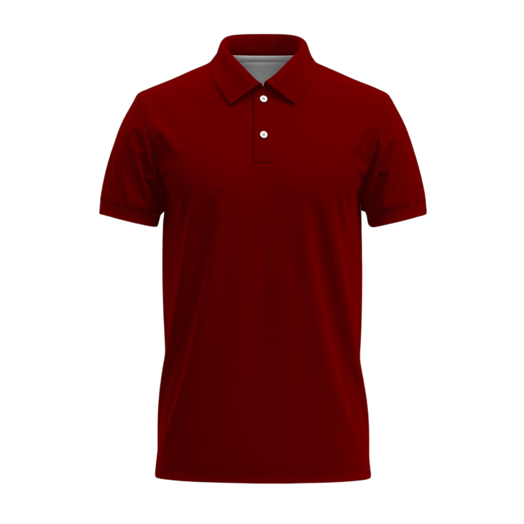 Men's Polo Shirts Maroon