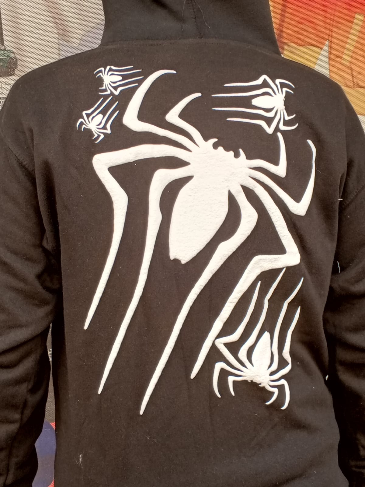 puff printing on hoodie